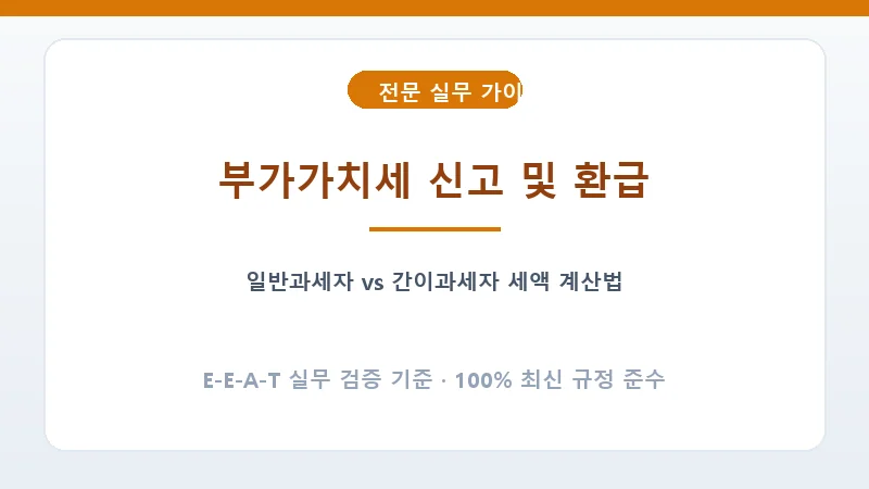 부가가치세 신고 기준 및 간이과세자 업종별 부가가치율표
